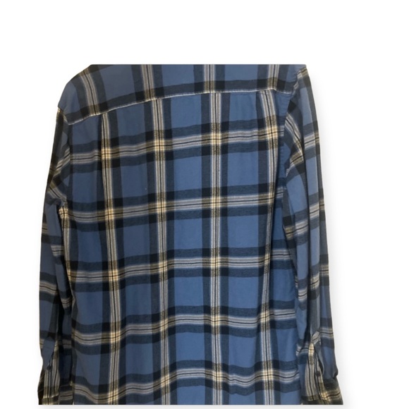 Sale‼️Merona Flannel   button down Blue Shirt by -Size Large-Preowned - Picture 14 of 14